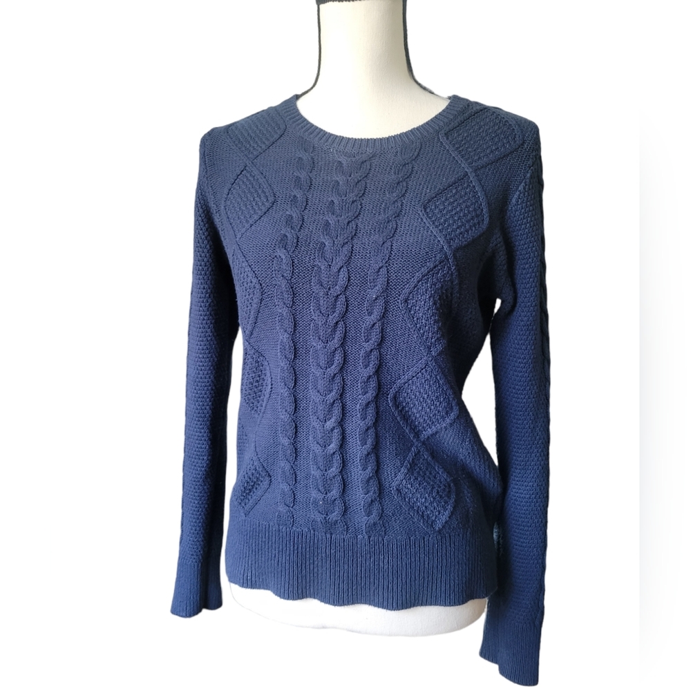 Petite Pendleton Cable Knit Cashmere Blend Sweater